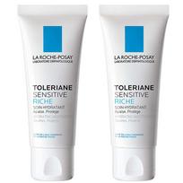 La Roche-Posay Sensitive Riche Soin Hydratant Duo - veido kremų rinkinys, 2 x 40 ml