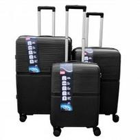 Vidutinis plastikinis lagaminas Gravitt GR088 V Juodas