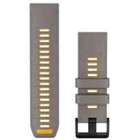 GARMIN QuickFit Band 26mm, Silver Gray / Yellow Flare Band priedas 010-14508-02