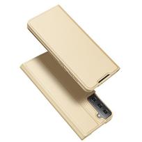 Atverčiamas dėklas Samsung Galaxy S21+ Plus Dux Ducis, auksinis