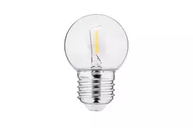LED Lemputė 1W E27 G45 240V 50Lm 2700K Skaidrus PC FILAMENT