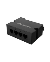 Lanberg | Switch PoE Extender 1xIn 3xOut Gigabit Ethernet Din Rail BT 90W metal clips | DIN-GE4-BT-90W