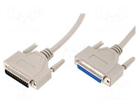 Cable | D-Sub 25pin socket,D-Sub 25pin plug | Len: 5m