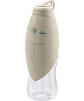 Silikoninis gertuvė Hunter Letter 550 ml su dubenėliu, smėlio spalvos