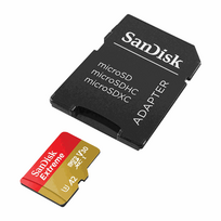 SANDISK Micro SD Card SDSQXAV-1T00-GN6MA / Extreme 1TB V30 S Red and Gold