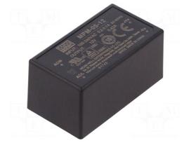 Converter: AC/DC | 5W | Uin: 80÷264VAC | 12VDC | Iout: 420mA | OUT: 1 | 80%