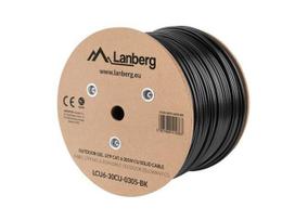 Lanberg LCU6-30CU-0305-BK networking cable Black 305 m Cat6 U/UTP (UTP)