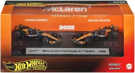 Mattel HOT WHEELS PREMIUM F1 dviejų McLaren Lando Norris ir Oscar Piastri bolidų rinkinys (JMM91)