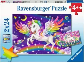 Dėlionė Ravensburger - Vienaragis ir Pegasas 2x24p - (10105677)