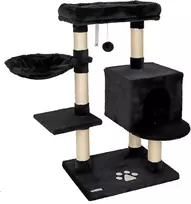 lionto draskyklė katėms su sieniniu tvirtinimu, 93 cm, juoda, KB00437