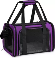 Lohofrnny sulankstomas gyvūnų transportavimo krepšys iki 8kg, 50 × 34 × 34 cm, alyvinis