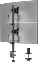 BONTEC dvigubas stalo monitorių laikiklis 13–34 col., iki 10 kg, VESA 75/100, MDM002A