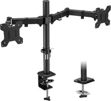BONTEC dviejų monitorių stalo laikiklis 13–27 col., VESA 75/100 mm, iki 8kg B07PN8XQ78