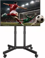BONTEC mobilus televizoriaus stovas su ratukais 32–75 col., VESA 400 × 400 mm, FN311-BK