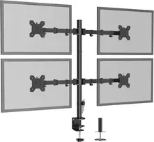 BONTEC stalinis laikiklis 4 monitoriams 13–27 colių, VESA 75 × 75/100 × 100, MDM004