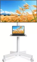 Rfiver mobilus televizoriaus stovas su ratukais 27–60 col., VESA 400 × 400 mm MT2004WHT