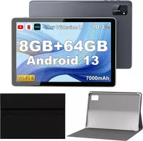 Planšetė Tibuta planšetinis kompiuteris su Android 13, 10,1 col. IPS ekranu, 8GB RAM ir 64GB E220