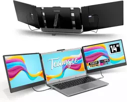 Teamgee nešiojamasis monitorius nešiojamajam kompiuteriui, 14 colių, Full HD 1080p, B0CD7HS1KM