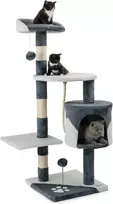 lionto kačių draskyklė 112 cm su guoliu, slėptuve ir sieniniu tvirtinimu KB00205