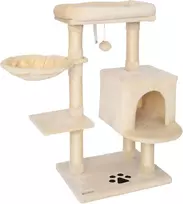 lionto kačių draskyklė su sizaliu, pliušu ir sieniniu tvirtinimu, 93 cm, KB00436
