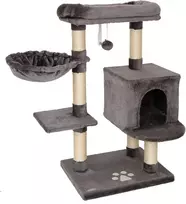 lionto draskyklė katėms su guoliu, nameliu ir sieniniu laikikliu 93 cm KB00435