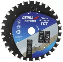 Dedra TCT daugiafunkcis diskas, sumuštiniams 165x1.6x2.0mm