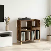 Plokštelių grotuvo stovas Dūminio ąžuolo 82 x 39,5 x 82,5 cm