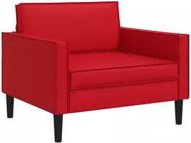XL fotelis Raudona Dirbtinė oda