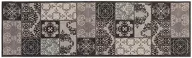 Virtuvės kilimas Juoda mozaika 150 x 45 cm 100% poliamidas