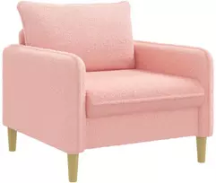 XL fotelis Rožinė Bouclé