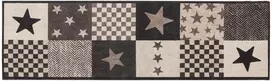Virtuvės kilimas Pilkos žvaigždės 180 x 60 cm 100% poliamidas