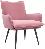 Fotelis Rožinė Aksomas