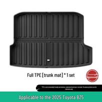Custom TPE Floor Mats for Toyota BZ5: Stain-Resistant, Waterproof, Includes Trunk Mats. black