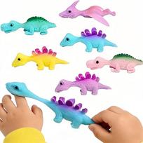 5/10/15/20Pcs Dinosaur Slingshots Flying Finger Flinger Toys For Kids Birthday Party Valentine Gifts Stuffer  Classroom Prize blue