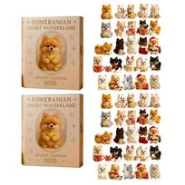 Pomeranian Advent Calendar 2025 with 24 Days of Dog Treats and Toys for Festive Holiday Countdown and Interactive Pet Experience
