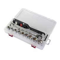 ANEX Offset Adapter 19mm Hex Ratchet with 19mm, Wrench, Case, Multi-Set AOA-19S3 white