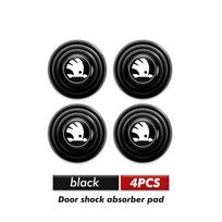 Car Door Anti-shock Pad Buffer Pad Crash Pad Silicone Pads Accessories For Skoda Octavia A5 A7 RS Fabia Superb Rapid Karoq kybf34 black
