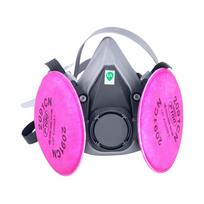 Dust Mask 6200 Spray Paint with 2091/P100 Anti-particle Filter Industrial Dustproof PM2.5 Acid Particle Protective Mask purple