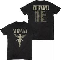 Nirvana 1993 In Utero 2šalių koncertinis marškinėlis Nirvana marškinėlis Visų dydžių S5XL Unisex marškinėlis S gray