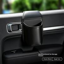 Automobilio durų puodelio laikiklio laikymo maišelis Universalus galinio klipo dizainas Gėrimų laikiklio organizatoriaus dėžutė Vandeniui atsparus sėdynės atlošo laikymo kišenė A1 gray