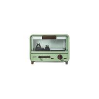 Angte ERNTE Mini Retro Electric Oven - Compact Single Layer for Home Use gray