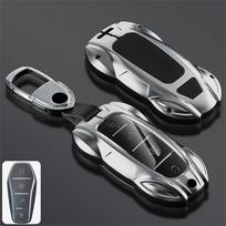 Metalinis automobilio nuotolinio valdymo pultelio dangtelis dėklas laikiklis grandinėlė raktų pakabukas BYD New ATTO 3 Atto2 Song Pro Dmi Dolphin Seal 6 Seal U Sealion 7 EV black