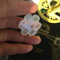 4Pcs/Set Silicone Puzzle Pendant Mold Diy Uv Resin Keyring Mould Jewelry Making gray