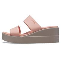 Crocs Brooklyn Wedge Lengvi basutės Moteriškos basutės Šviesiai rožinės 206219-6RL 38-39 beige