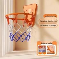 Wall-Mounted Foldable Indoor Basketball Hoop for Kids beige