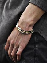 Retro Dragon Head Multi Color Handmade Dragon Lin Pattern Dragon  Punk Hip Hop Men's Bracelet One Size auksas