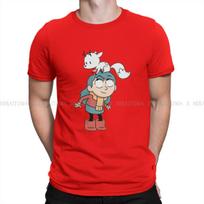 Hilda TV series Mens TShirt Blue Hair Girl Fashion T Shirt Original Streetwear New Trend S brown