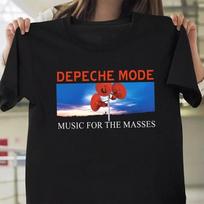 New Depeche Mode music for the masses 90s Depeche Mode Band Cotton Shirt Unisex T-Shirt S blue