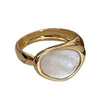 Yousheng Finger Ring Opening Adjustable Jewelry Exquisite Anti-fade Japan Style Geometric Ring for Party balta