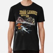20 000 Leagues Under Sea Jules Verne Classic S to 5XL Made in the USA 100% Cotton T-shirt Mens Tees Top S beige